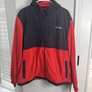 Duluth Alaskan Hardgear Jacket Mens XL Red Thaw‎ Depth Zip Hooded Fleece NEW